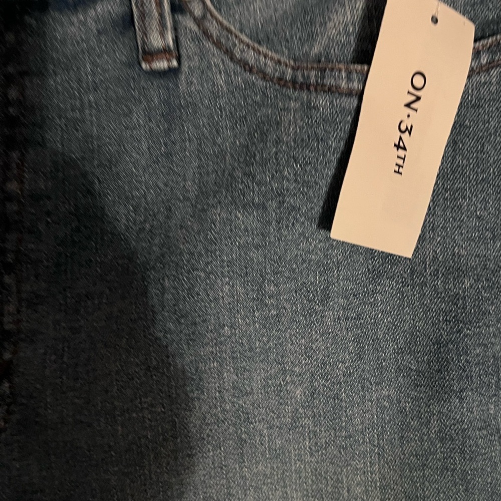 Macys on 34th Panel Denim Midi Skirt. Blue size 8 - Picture 8 of 12
